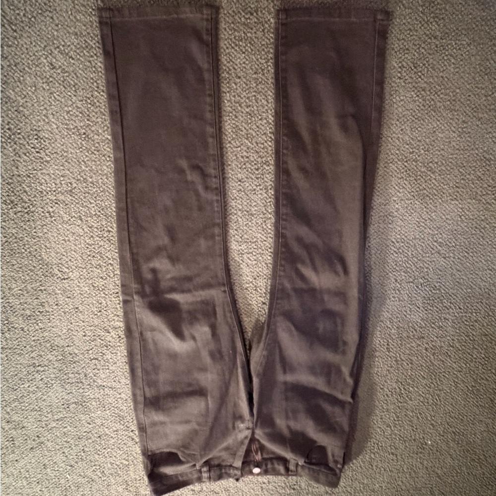 Brown Straight-Leg Pants,